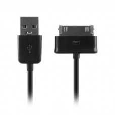 USB laidas Samsung TAB P1000 (platus) 1m juodas (black) (O)